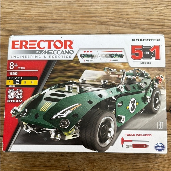 Erector engineering and robotics roadster five and one models - Picture 1 of 3
